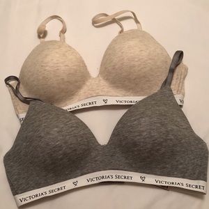 Two Victoria’s Secret Tshirt bras